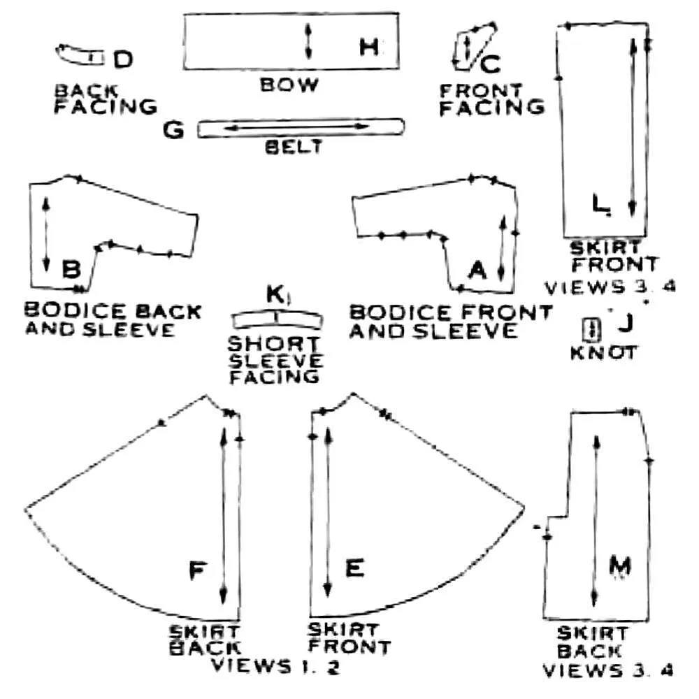 1950's Sewing Pattern: Wiggle Sheath or Flared Dress. Rockabilly - Multi-sizes