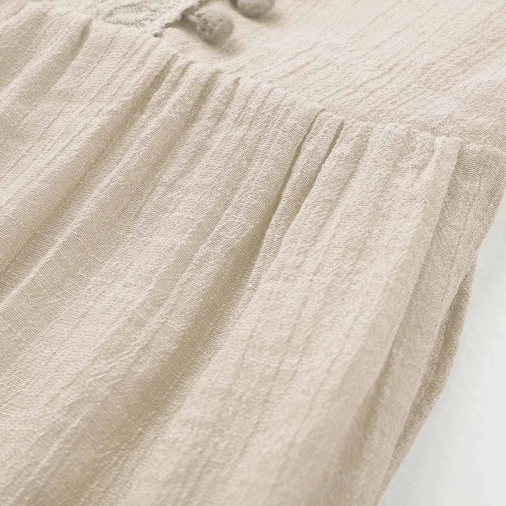 Beach Vacation Clothes for Women Floral Boho Elegant V-Neck Beach Sundress Summer Comfy Lace Tassel Long Dress