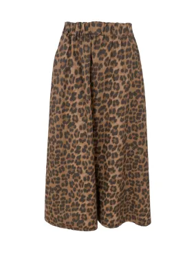 Black Colour Bcabbie Leopard Skirt