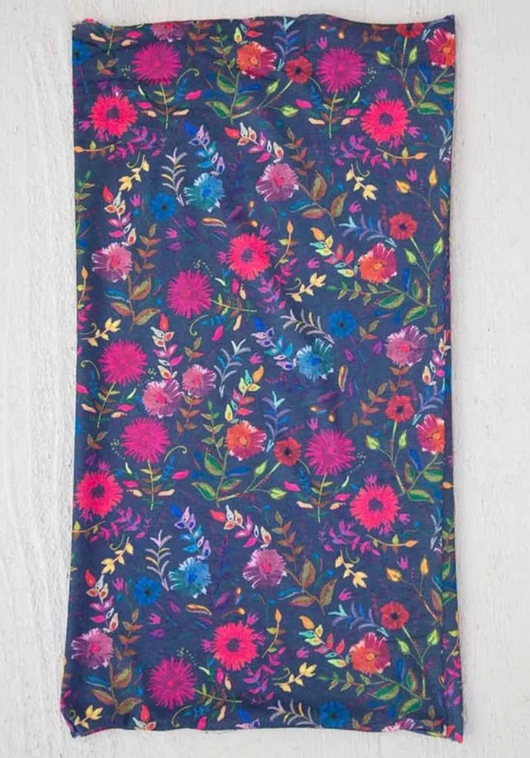 Boho Bandeau - Navy Wild Flowers