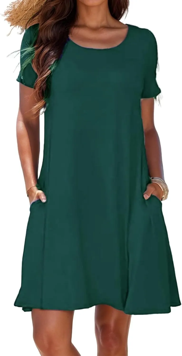 Boho Maxi Dresses for Women 2025 Geometric Floral Half Sleeve V Neck Tiered Flowy Dress Casual Loose Fit Long Dress