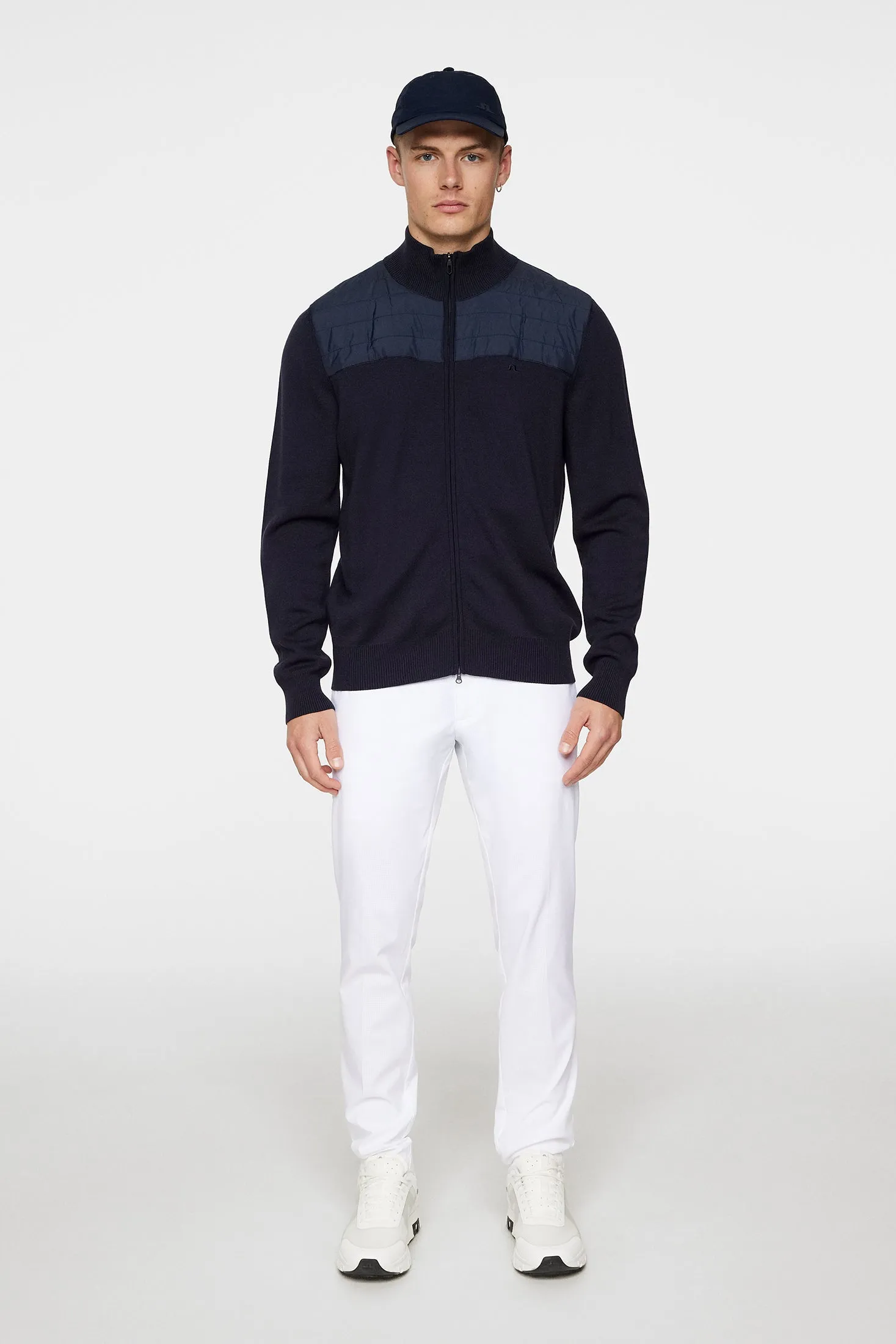 Bridge Knitted  Hybrid Sweater / JL Navy
