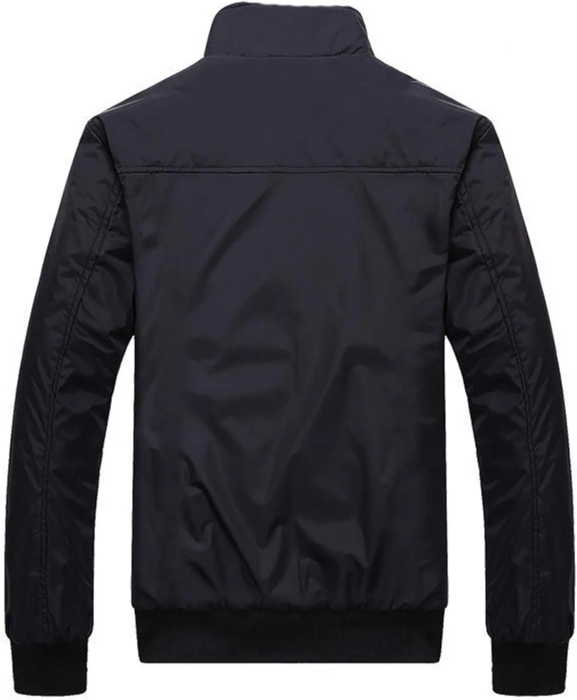 Clothes for Men Size Coat Muli Pockets Zipper Lapel Solid Jacket Leisure Breathable Stand Collar Top Mens Flannel