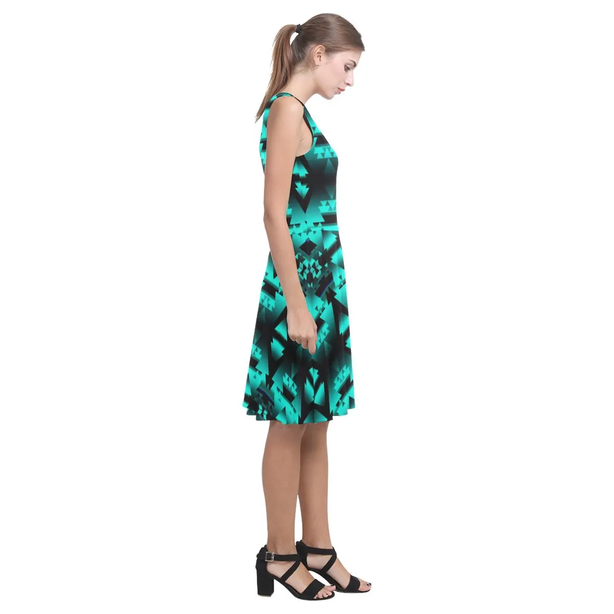 Dark Teal Winter Camp Atalanta Casual Sundress