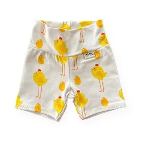 Easter Chicks Biker Shorts