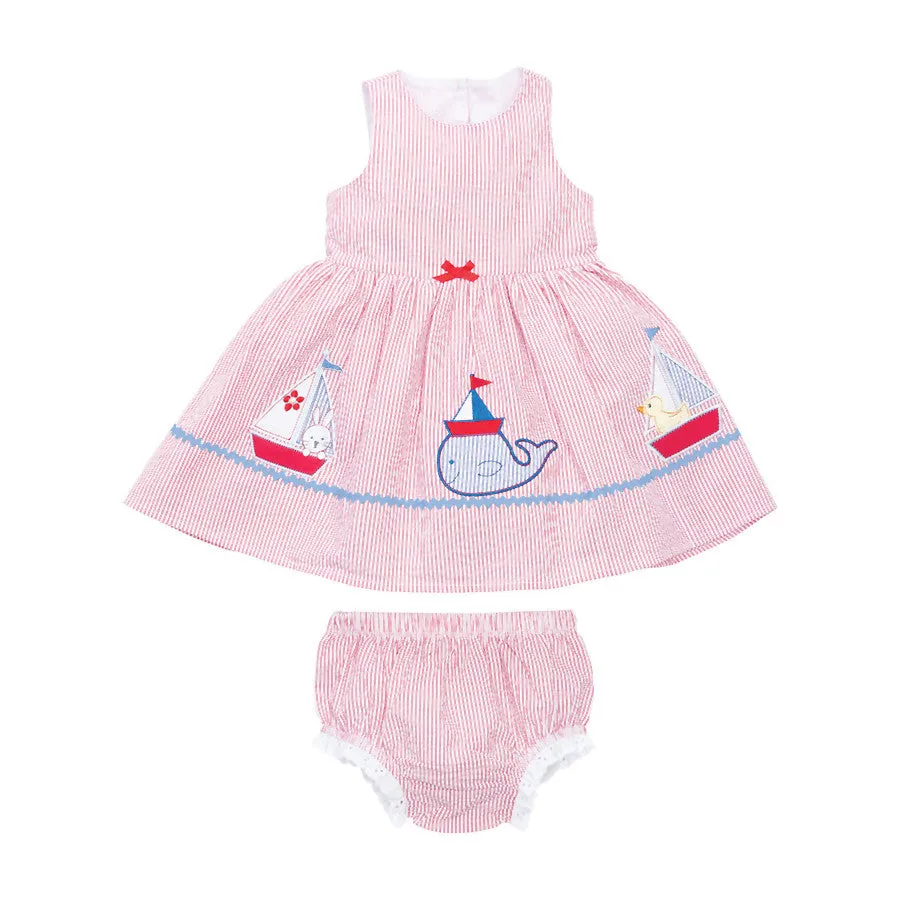 Elegant Baby Girl's Nautical Whale Springtime Sundress