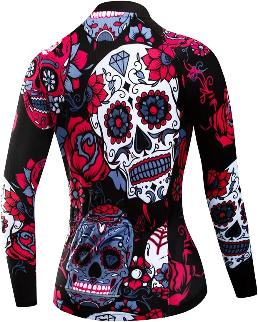 Hotlion Women Long Sleeve Cycling Jersey Female Mountain Bike Clothes Bike Jackets Breathable
