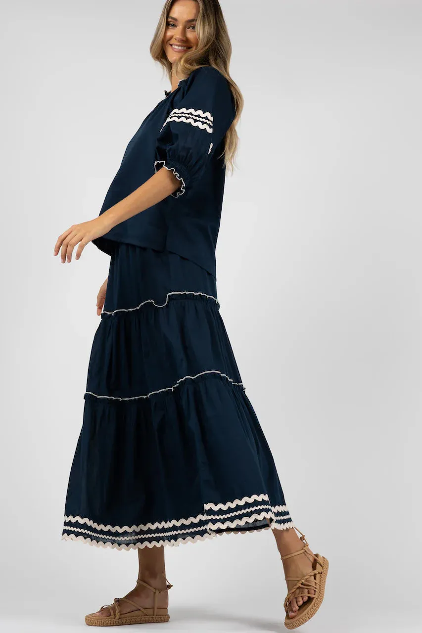 HUMIDITY - ZIGGY SKIRT - NAVY