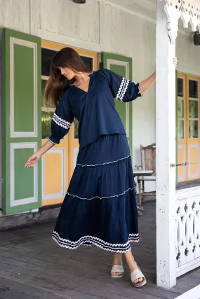 HUMIDITY - ZIGGY SKIRT - NAVY