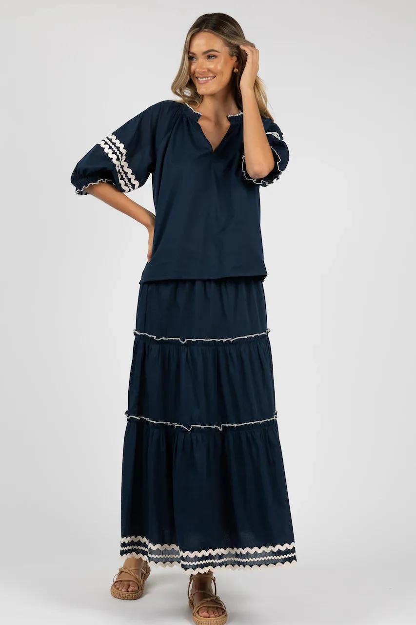 HUMIDITY - ZIGGY SKIRT - NAVY