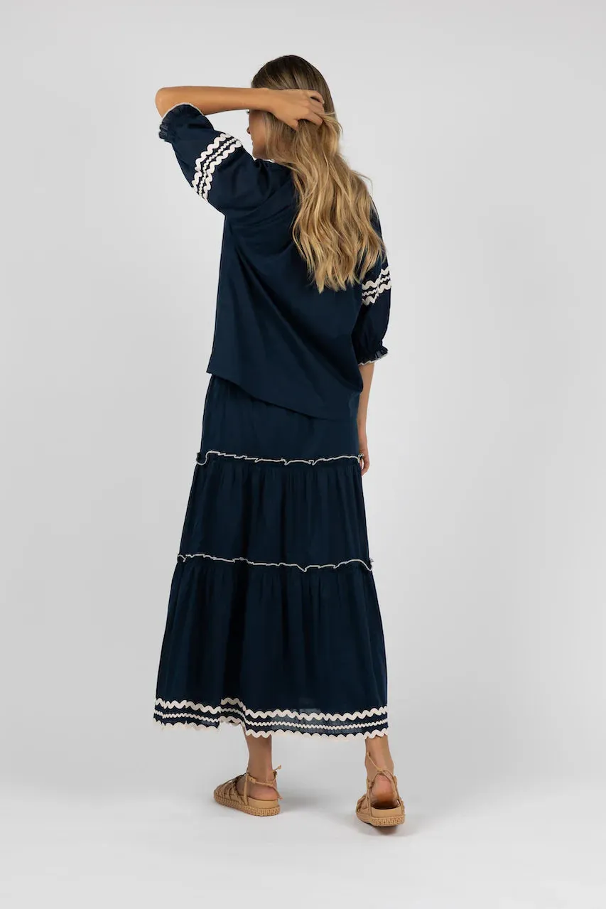 HUMIDITY - ZIGGY SKIRT - NAVY