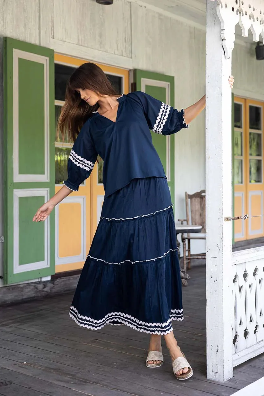 HUMIDITY - ZIGGY SKIRT - NAVY