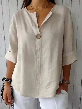 Jessa | Casual V-neck Blouse Buy 1 Get 1 FREE