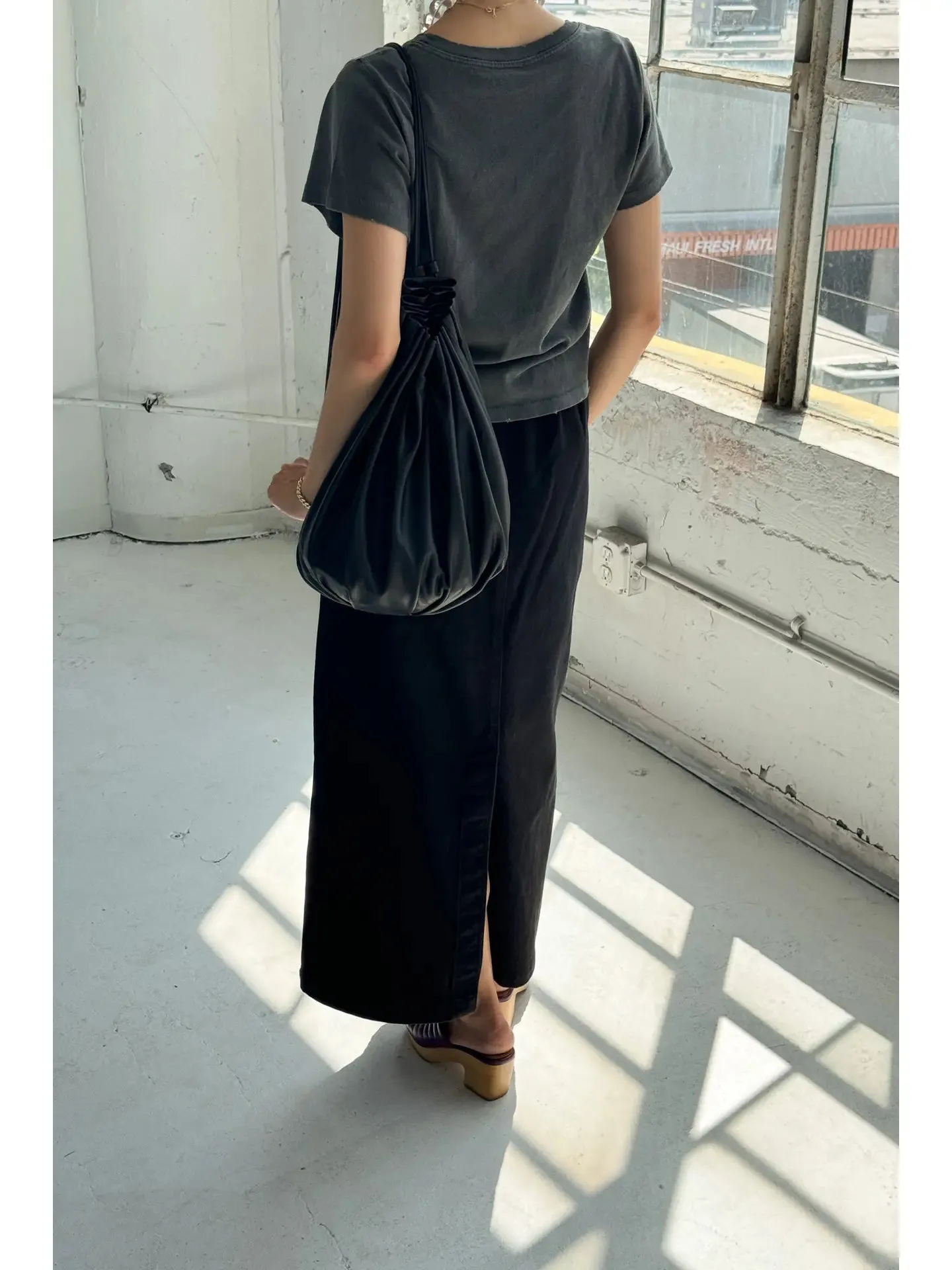 Le Bon Shoppe - Long City Skirt (Black)