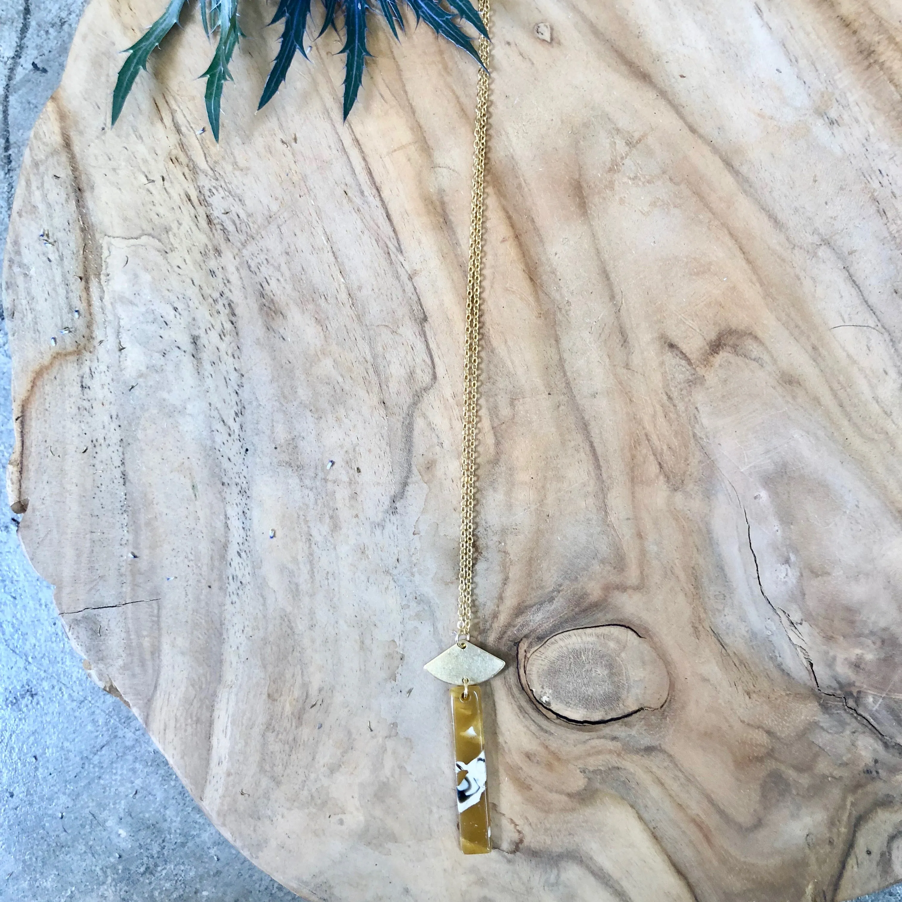 Lina Necklace - Yellow
