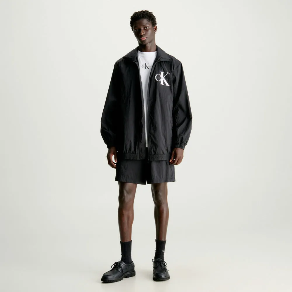 Long Windbreaker - Black