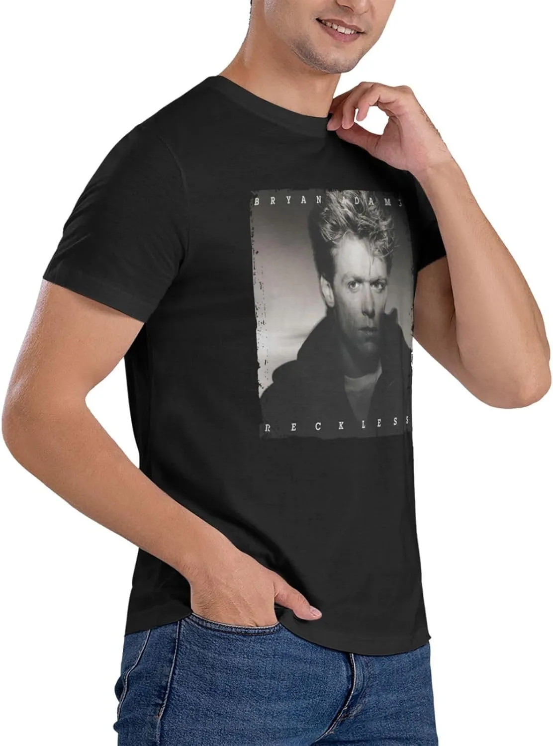 Men T Shirt Short Sleeve Crewneck Tee Summer Beach Tops Comfortable Cotton Shirt