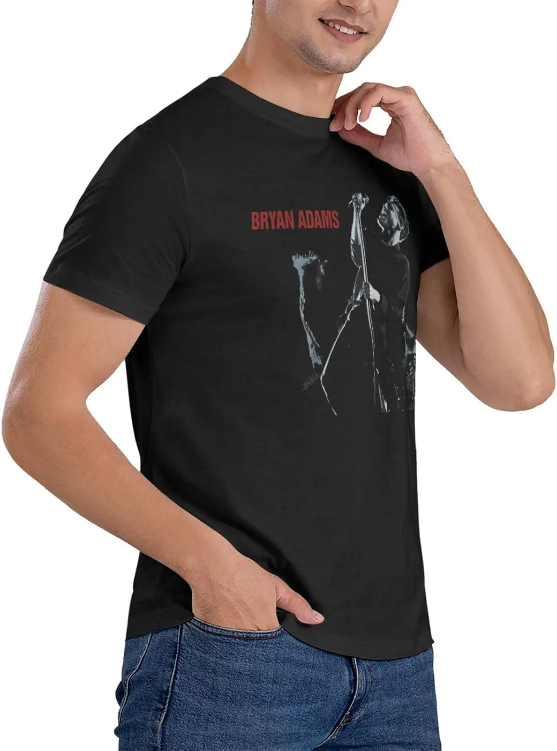 Men T Shirt Short Sleeve Crewneck Tee Summer Beach Tops Comfortable Cotton Shirt