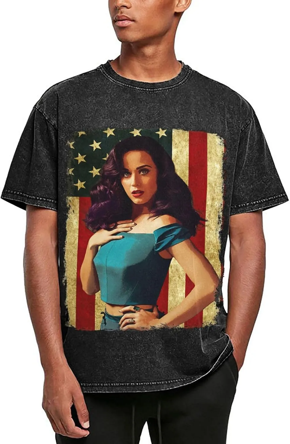 Men T Shirt Short Sleeve Crewneck Tee Summer Beach Tops Comfortable Cotton Shirt