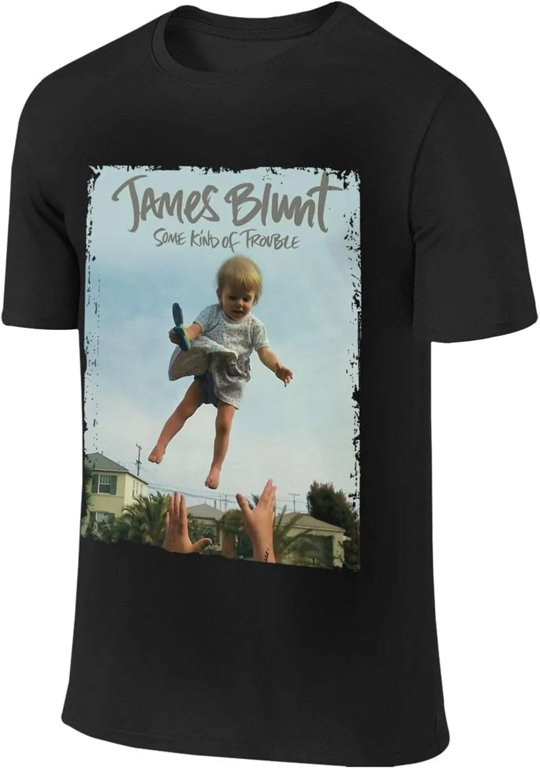 Men T Shirt Short Sleeve Crewneck Tee Summer Beach Tops Comfortable Cotton Shirt
