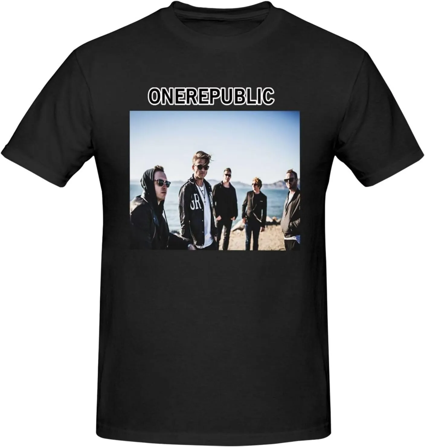 Men T Shirt Short Sleeve Crewneck Tee Summer Beach Tops Comfortable Cotton Shirt