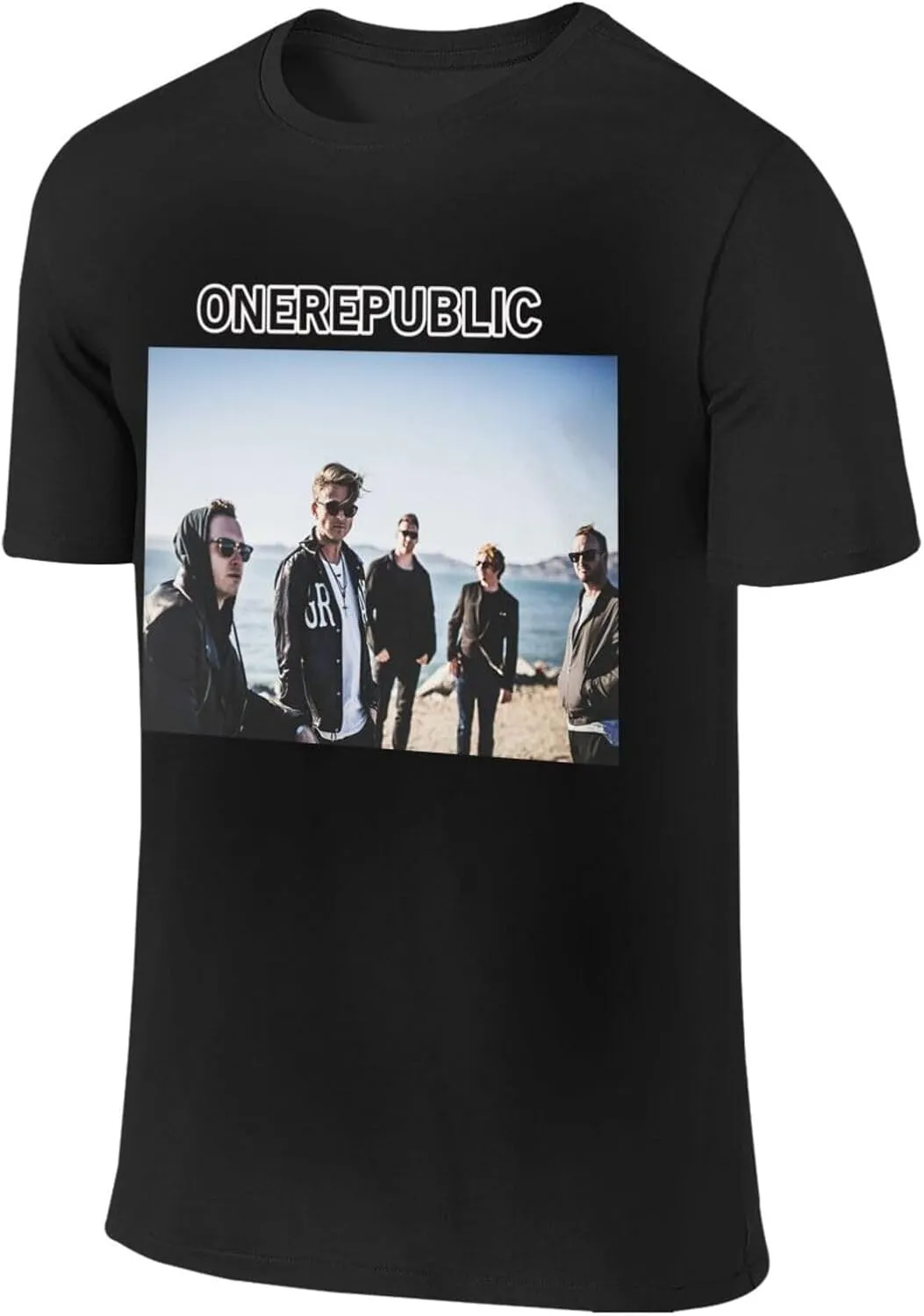 Men T Shirt Short Sleeve Crewneck Tee Summer Beach Tops Comfortable Cotton Shirt