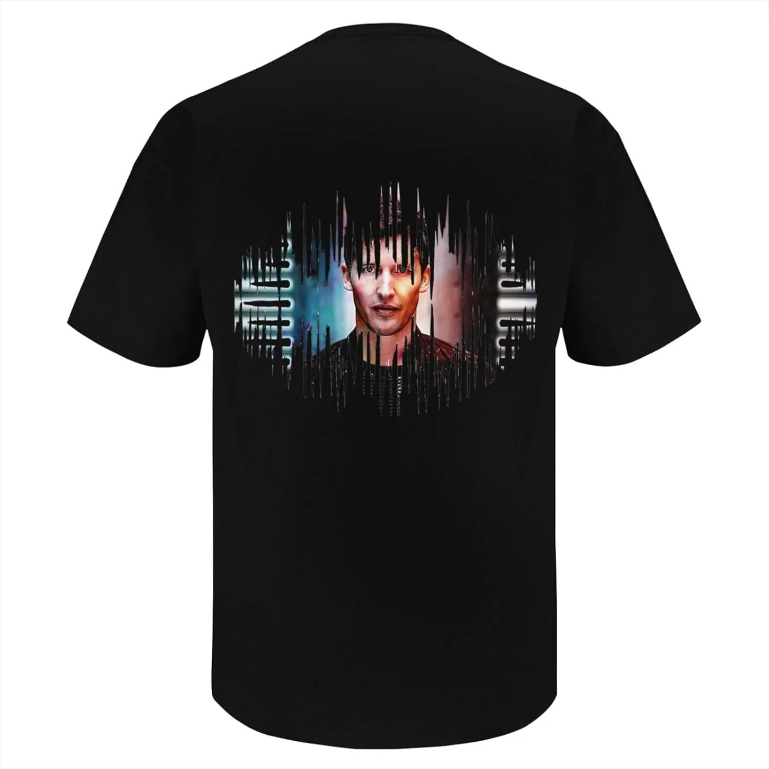 Men T Shirt Short Sleeve Crewneck Tee Summer Beach Tops Comfortable Cotton Shirt