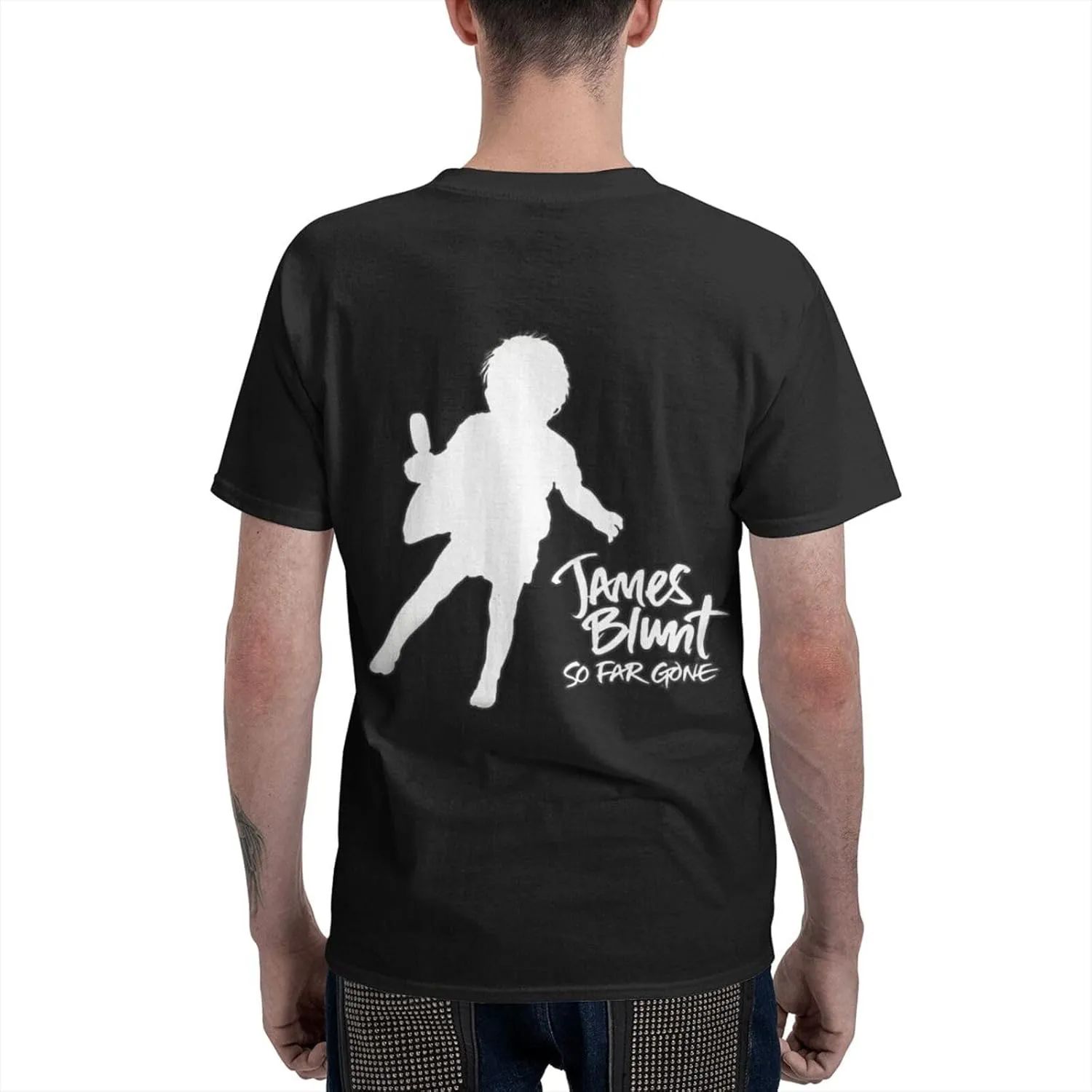 Men T Shirt Short Sleeve Crewneck Tee Summer Beach Tops Comfortable Cotton Shirt