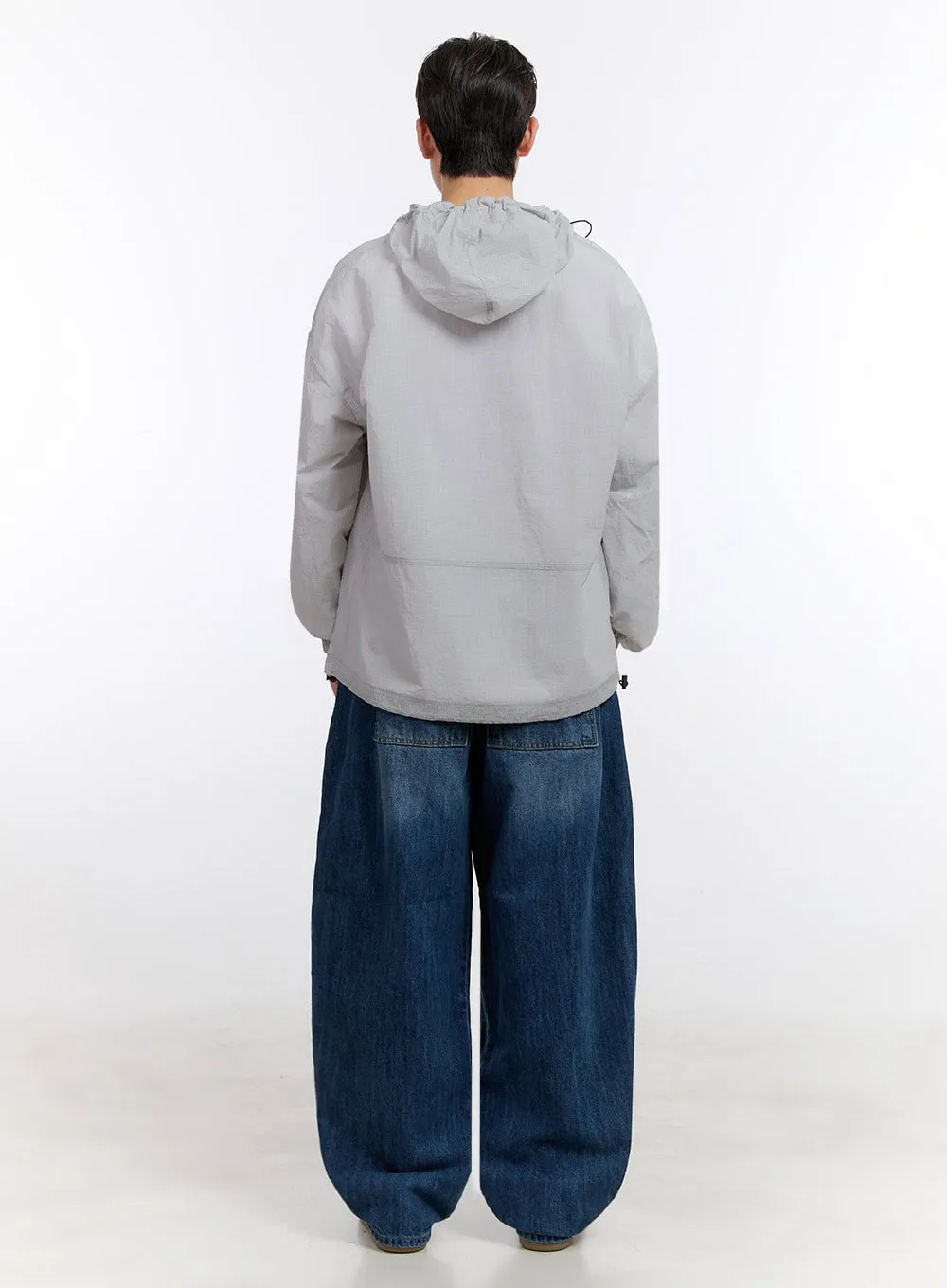 Men's Half-Zip Windbreaker Hoodie IF528