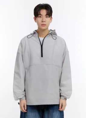 Men's Half-Zip Windbreaker Hoodie IF528
