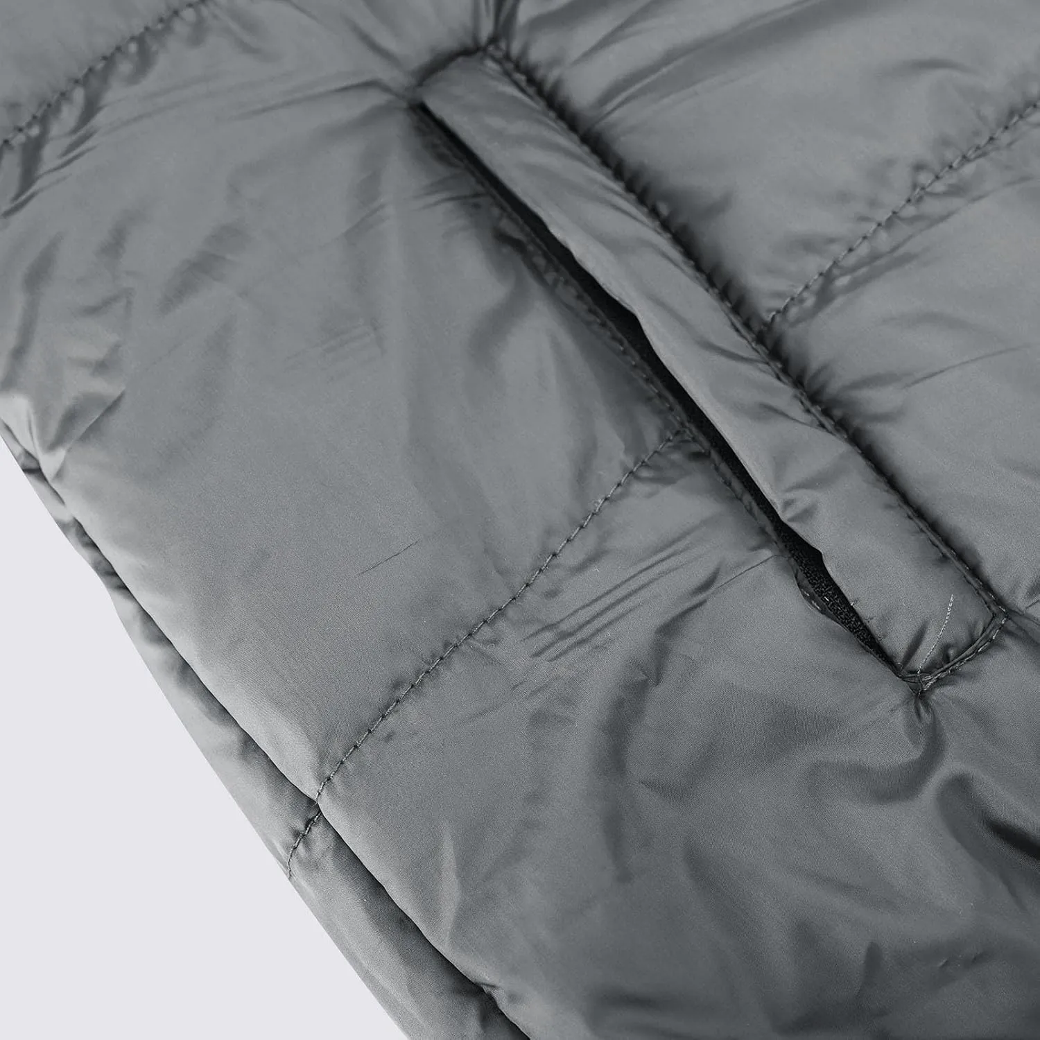 Mens Hooded Down Jacket Winter Zip Up Thicken Quilted Outerwear Plus Size Solid Color Soft Comfy Casual Puffer Coat