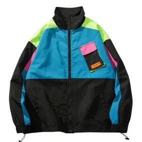OXA Vintage Color Block Zip Up