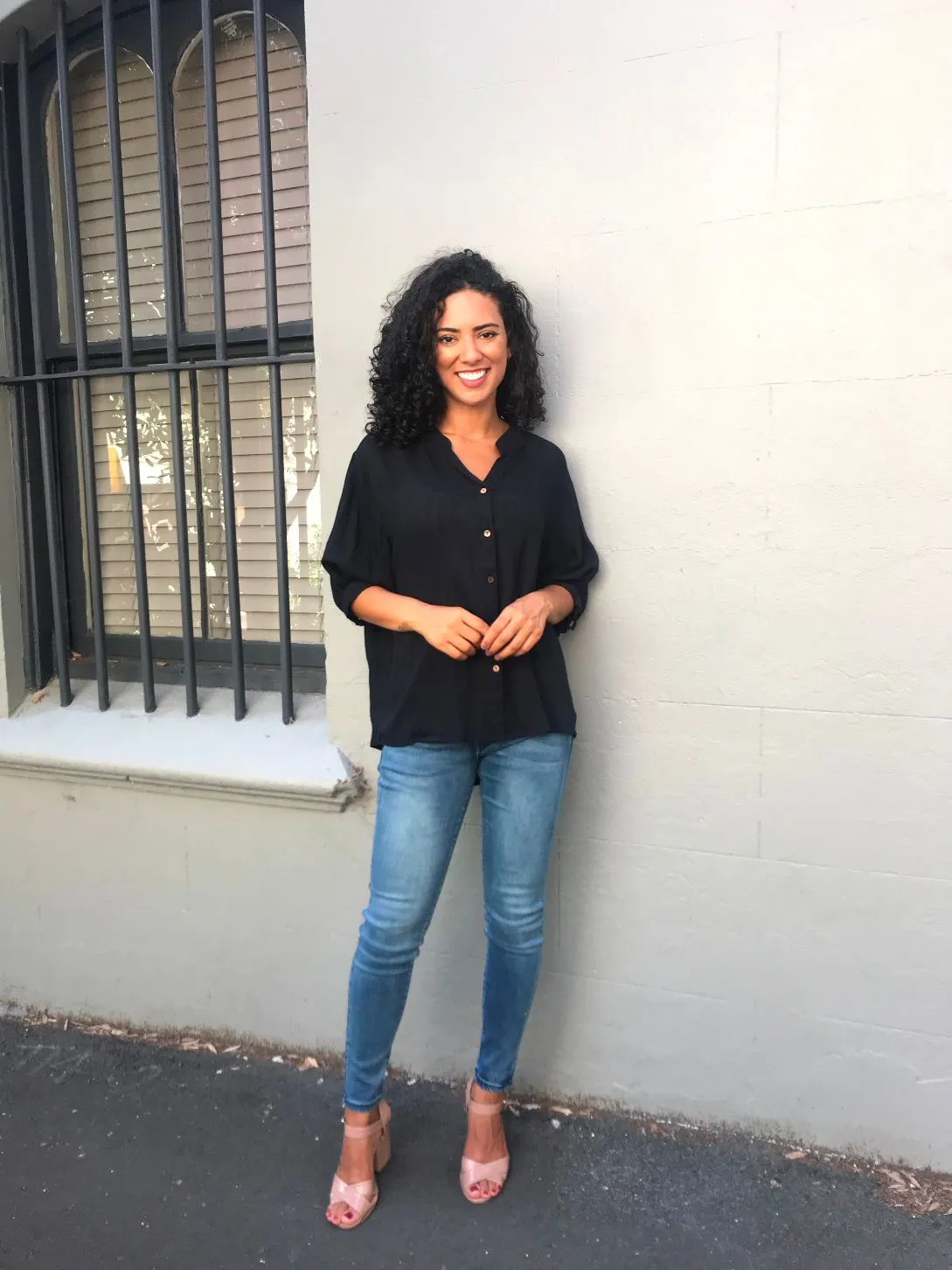 PLAIN LINNEN BISHOP BLOUSE