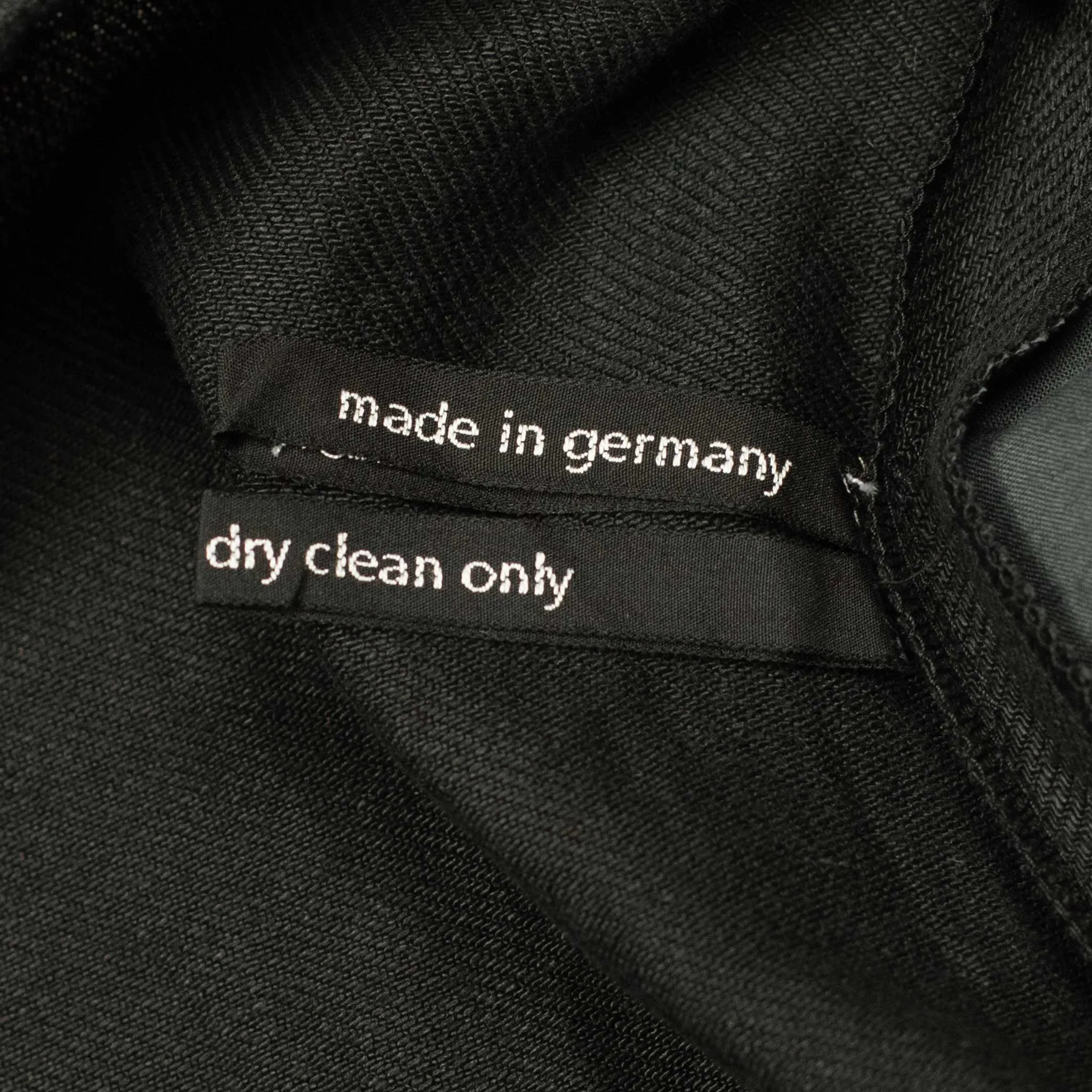 Pleated drawstring trousers in soft black washed linen twill