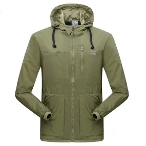 Plus Size Portable Hooded Jackets