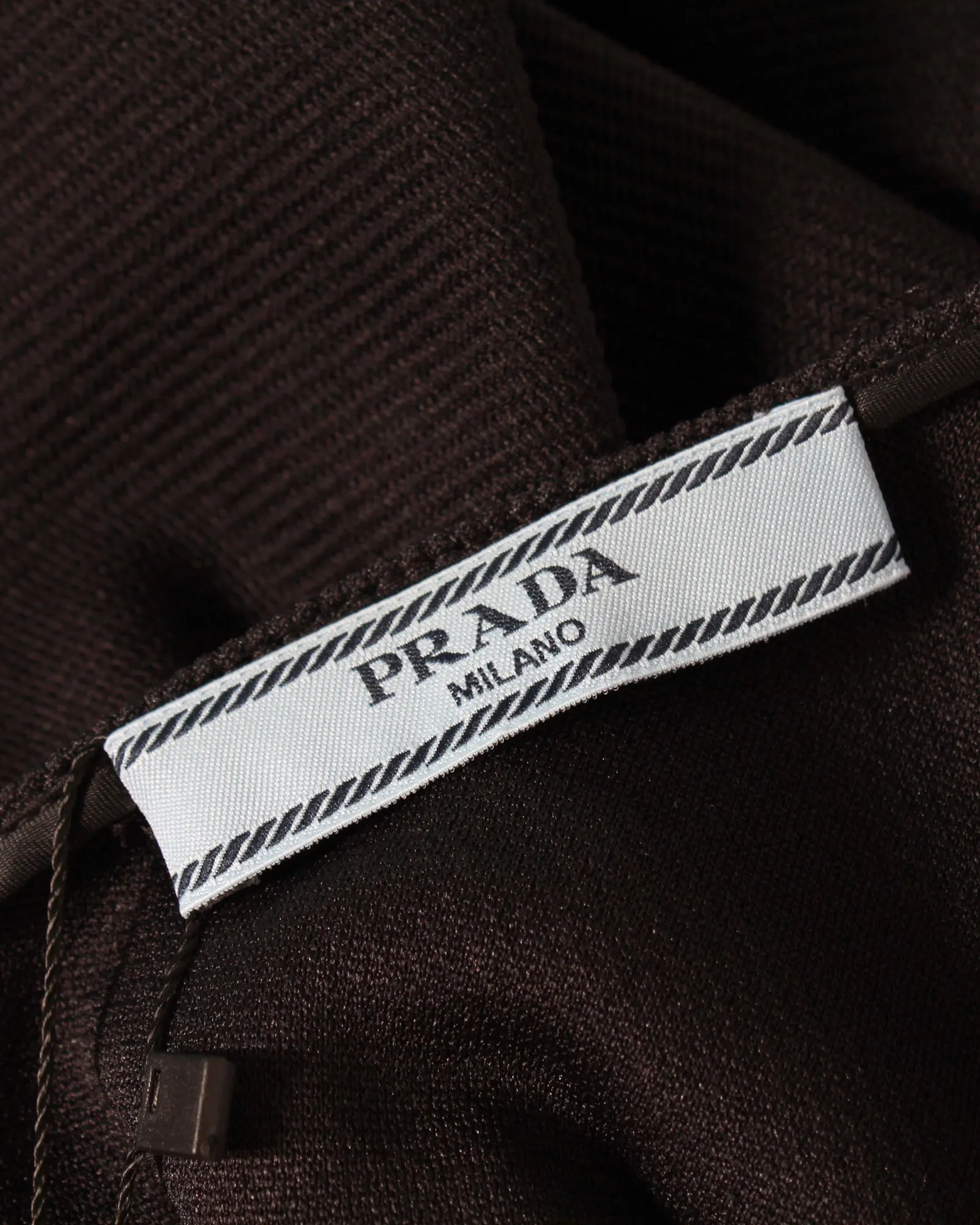Prada Mini Flared Skirt in Black Nylon