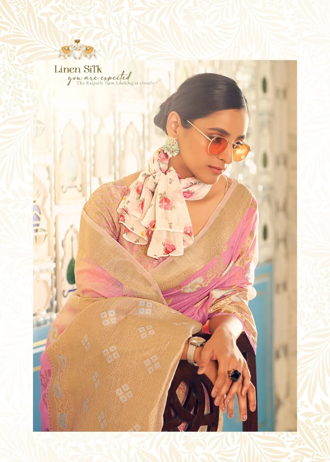 Rajpath Pure Allin Linen Saree