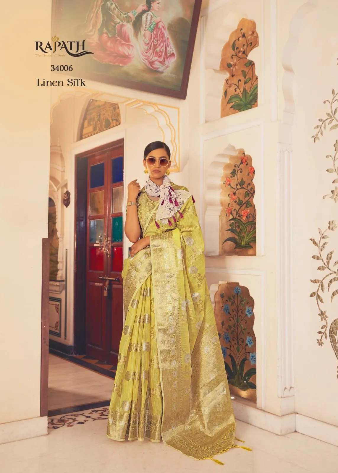 Rajpath Pure Allin Linen Saree