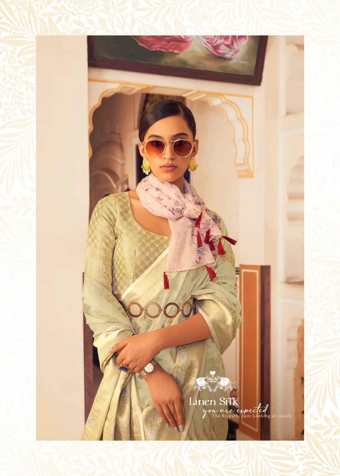 Rajpath Pure Allin Linen Saree