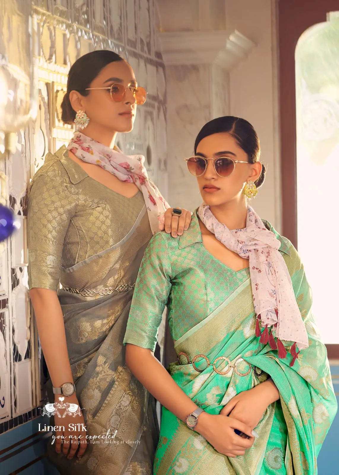 Rajpath Pure Allin Linen Saree