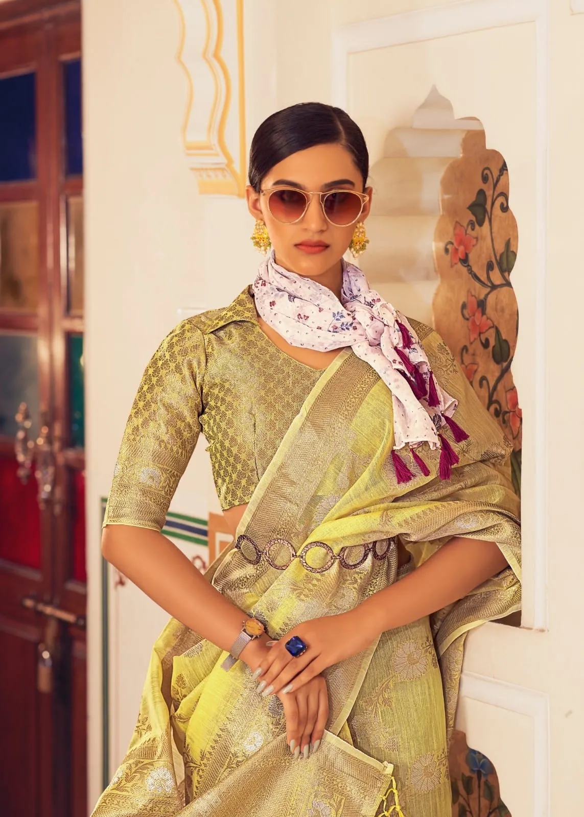 Rajpath Pure Allin Linen Saree