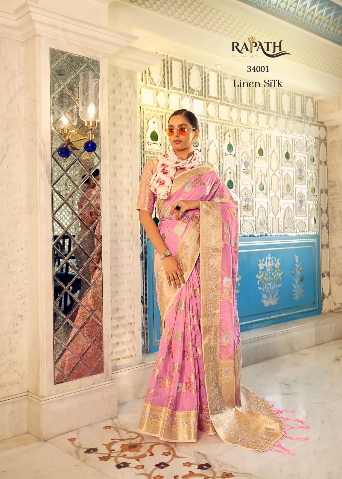 Rajpath Pure Allin Linen Saree