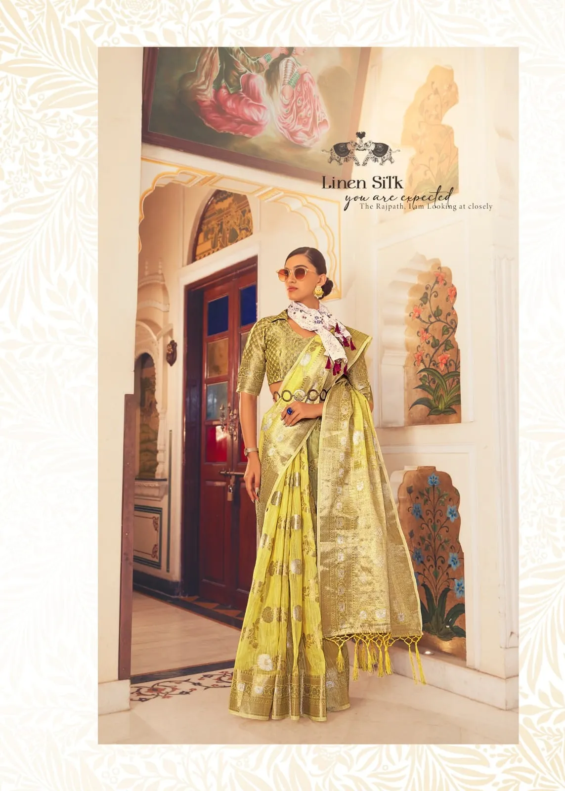 Rajpath Pure Allin Linen Saree