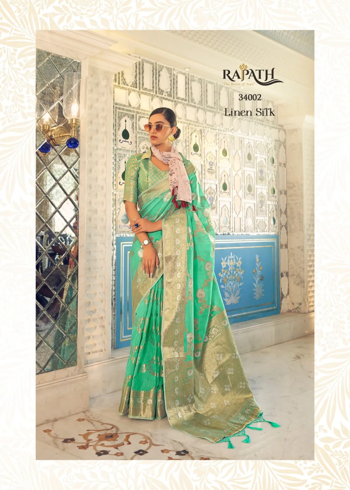 Rajpath Pure Allin Linen Saree