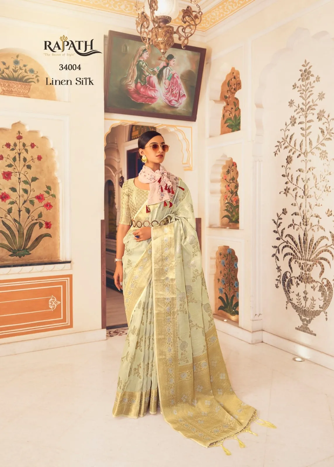 Rajpath Pure Allin Linen Saree