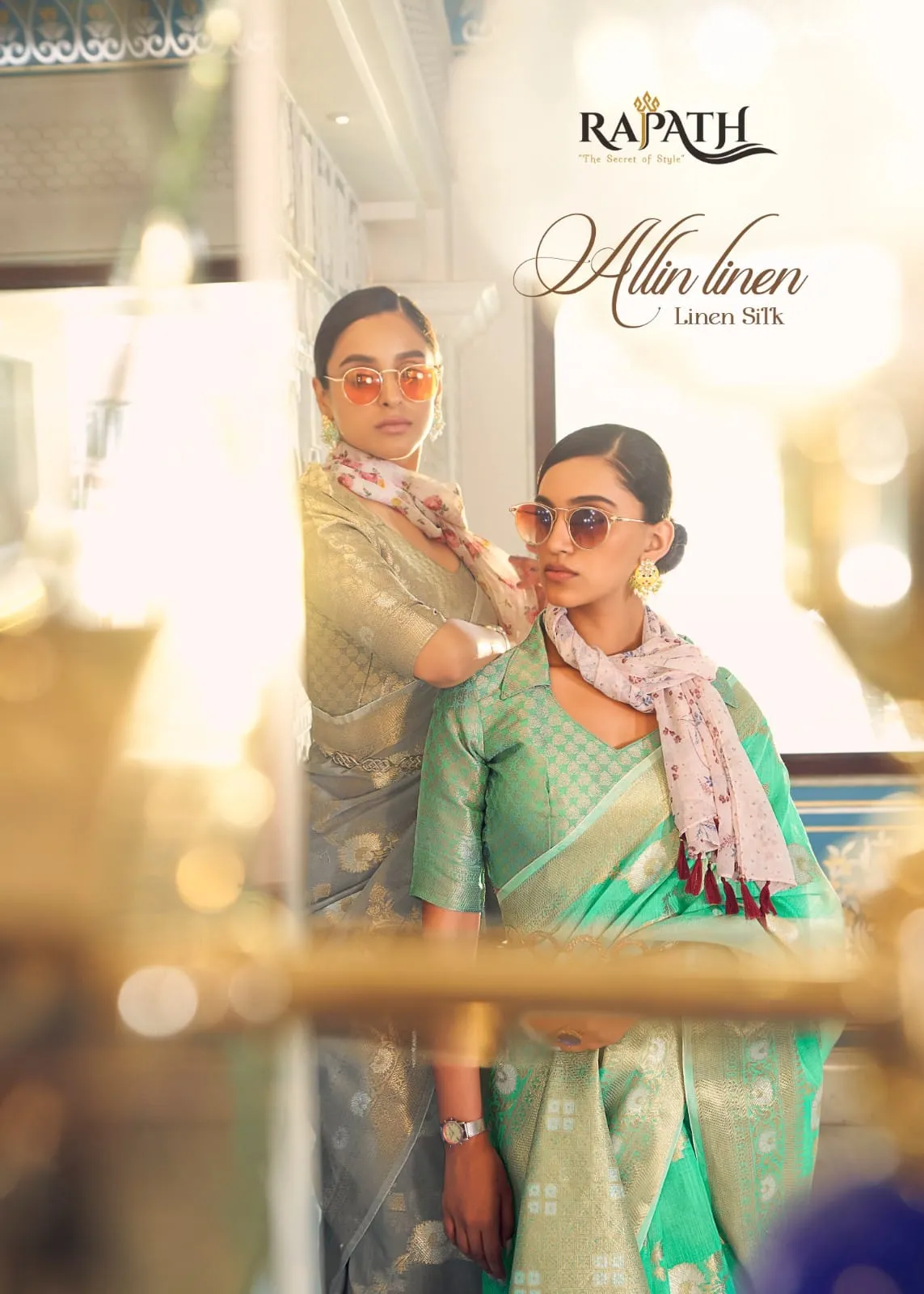 Rajpath Pure Allin Linen Saree