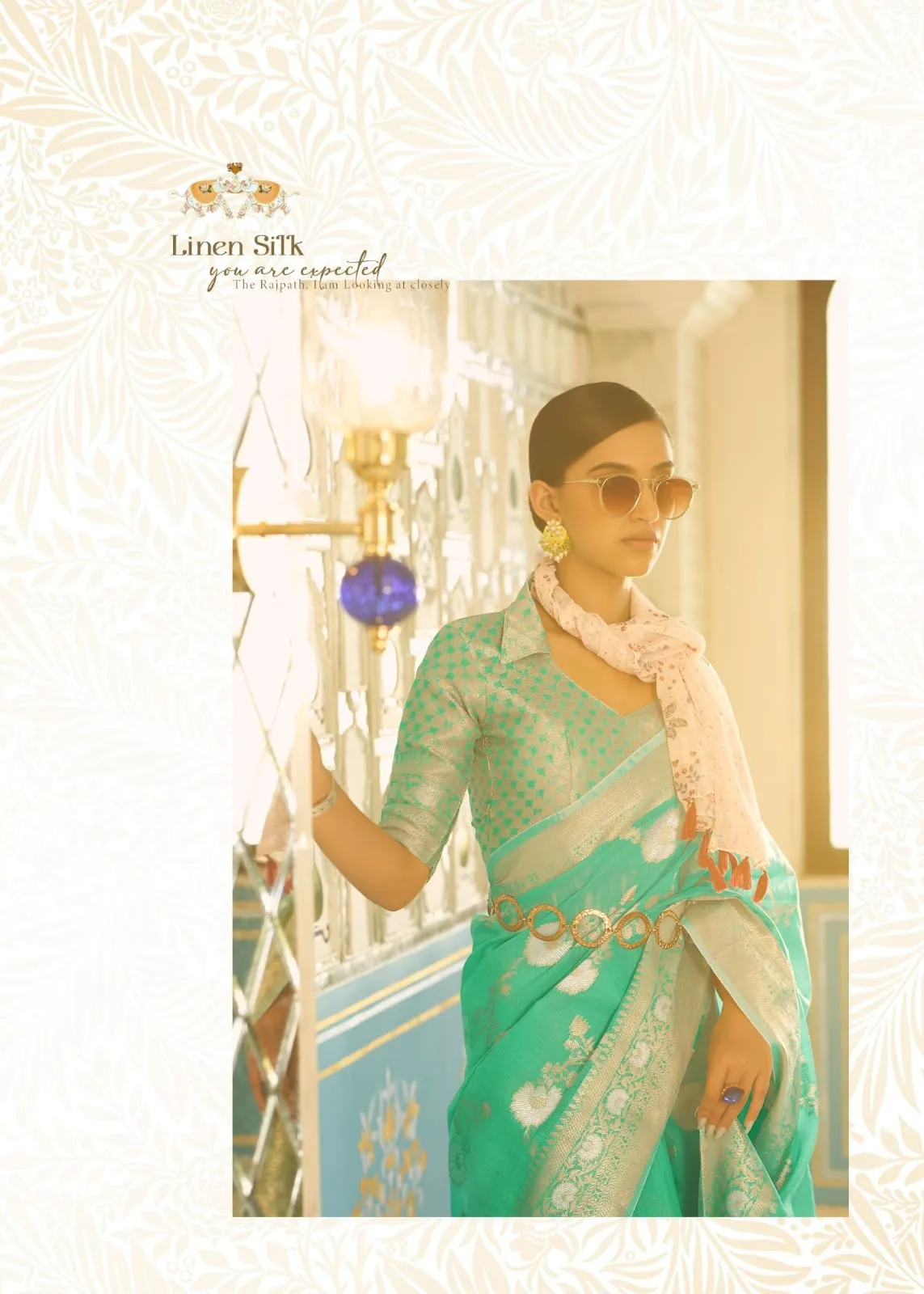 Rajpath Pure Allin Linen Saree