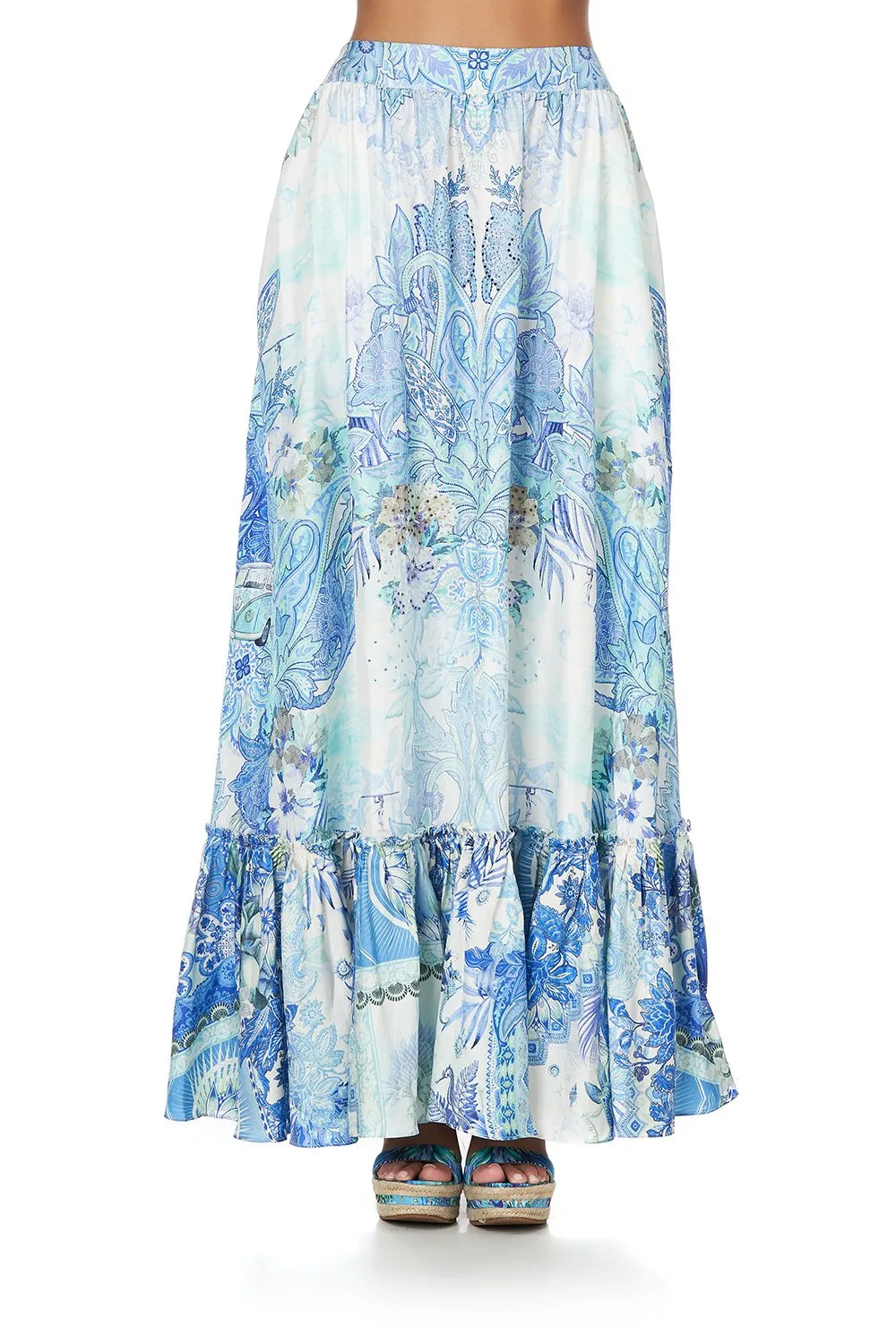 RUFFLE HEM SKIRT CALI DREAMING