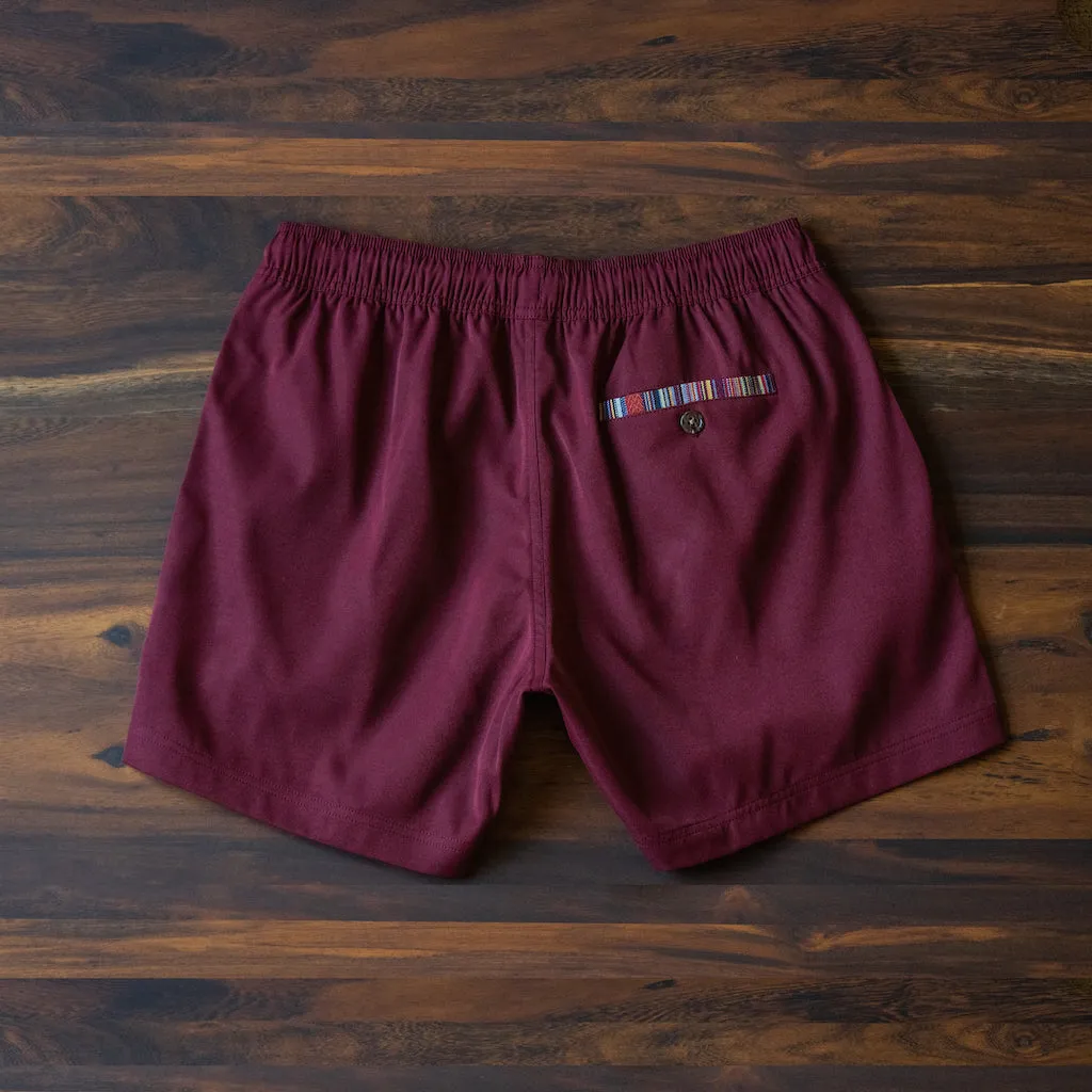 Sapien 2.0 Short (Casual Stretch) - Merlot 5" & 7"