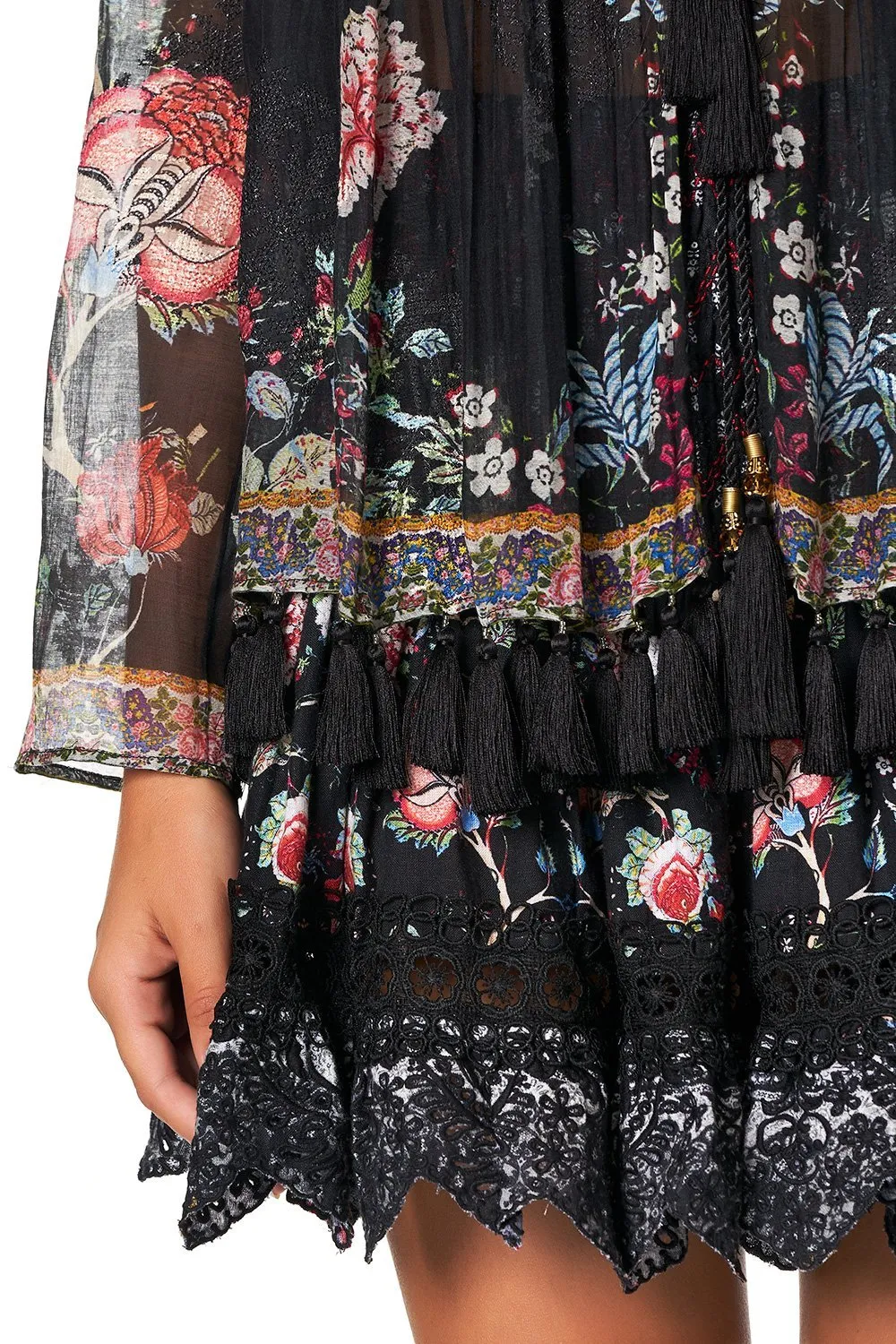 SHORT SHIRRED SKIRT HEUTE PROVINCIAL